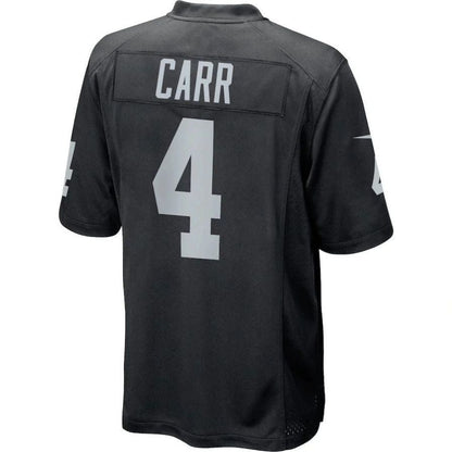 #4 Derek Carr Player LV.Raiders Black Game Football Jerseys