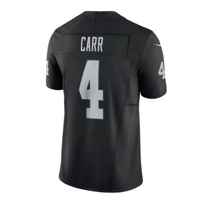 #4 Derek Carr Player LV.Raiders Black Vapor F.U.S.E. Limited Football Jerseys