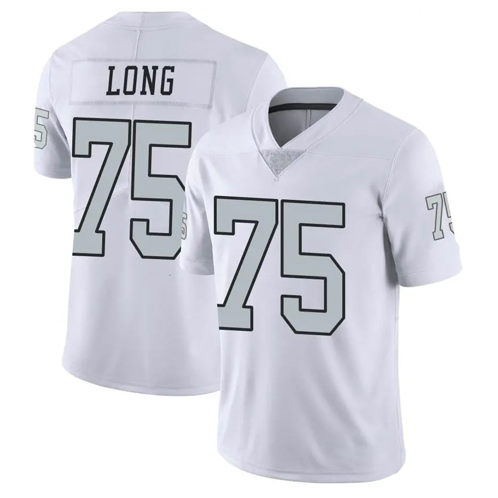 LV.Raiders #75 Howie Long Player White Alternate Vapor Limited Football Jerseys