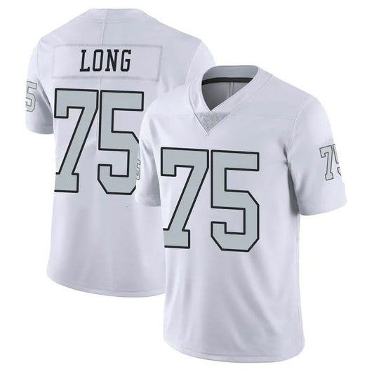 LV.Raiders #75 Howie Long Player White Alternate Vapor Limited Football Jerseys