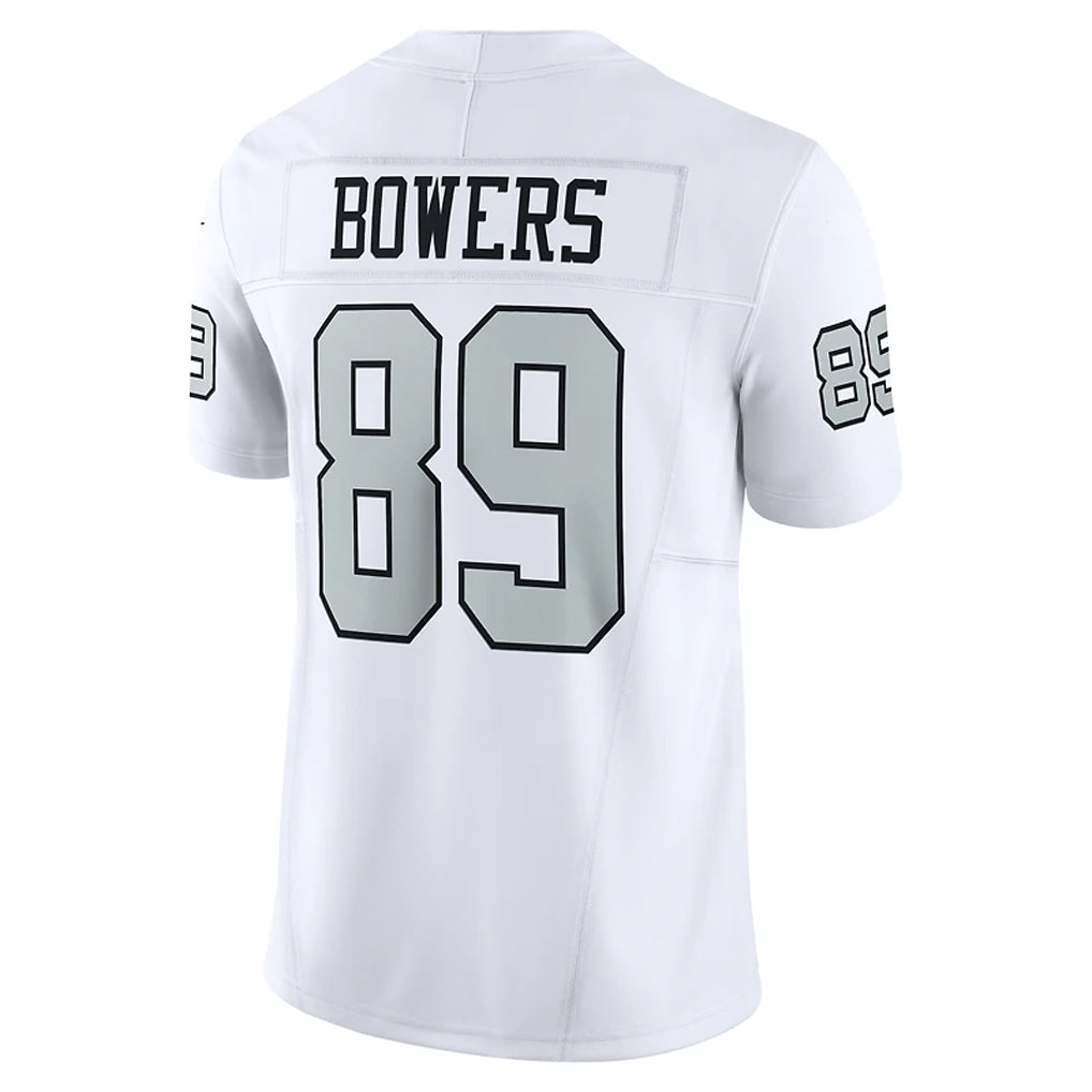 LV.Raiders #89 Brock Bowers Player White Alternate Vapor F.U.S.E Limited Football Jerseys