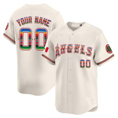 Custom Los Angeles Angels Mexico Vapor Premier Limited ¨C All Stitched Baseball Jersey