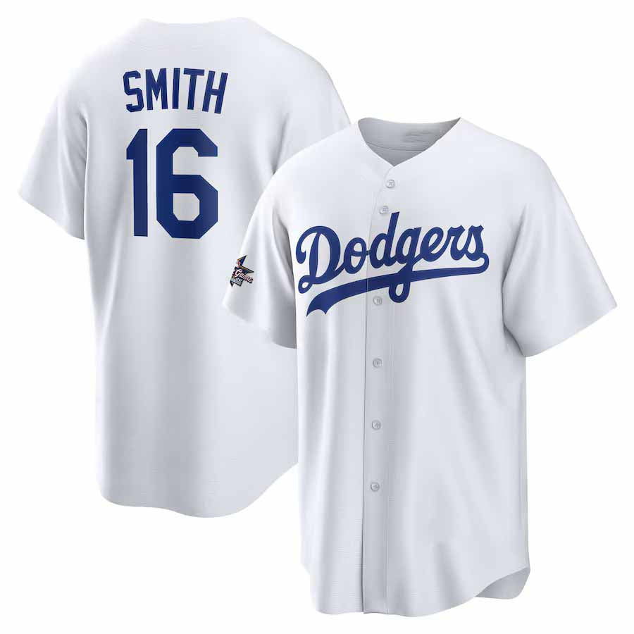 Los Angeles Dodgers #16 Will Smith 2025 All-Star Game Home Replica Player Jersey - White Stitched Baseball Jersey