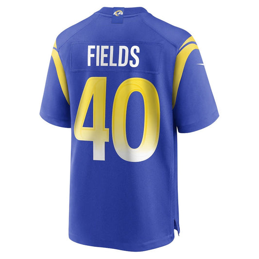 LA.Rams #40 Tony Fields Royal Team Game Stitched American Football Jerseys