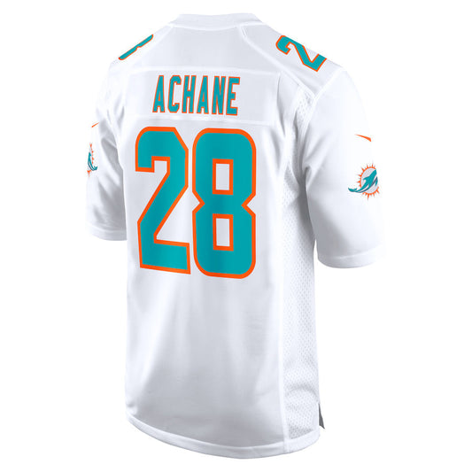 M.Dolphins #28 De?¡¥Von Achane Player White Home Game Football Jerseys