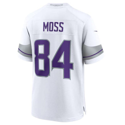 MN.Vikings #84 Randy Moss Player White Game Stitched Football Jerseys