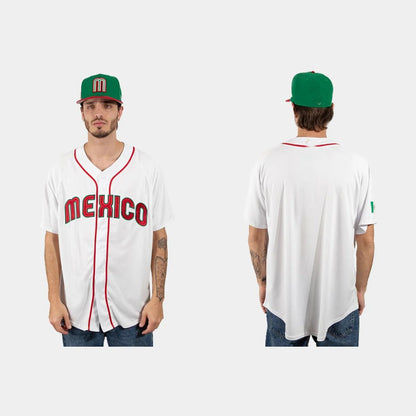 MEXICO BASEBALL 2023 WORLD BASEBALL CLASSIC JERSEY ¨C WHITE Stitches Baseball Jerseys