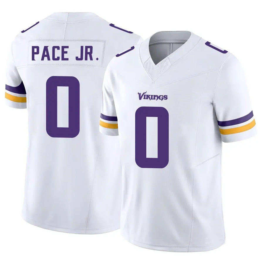 MN.Vikings #0 Ivan Pace Jr Player White Vapor F.U.S.E. Limited Football Jerseys