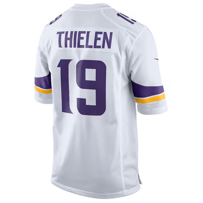 MN.Vikings #19 Adam Thielen Player White Home Game Football Jerseys