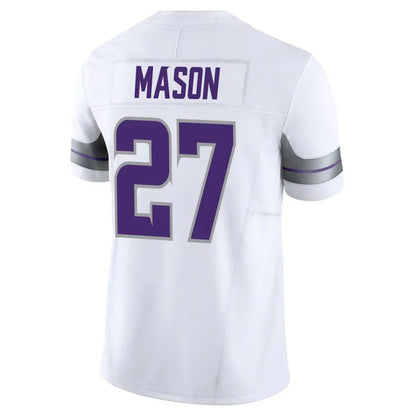 MN.Vikings #27 Jordan Mason Player White Alternate Vapor F.U.S.E. Limited Football Jerseys