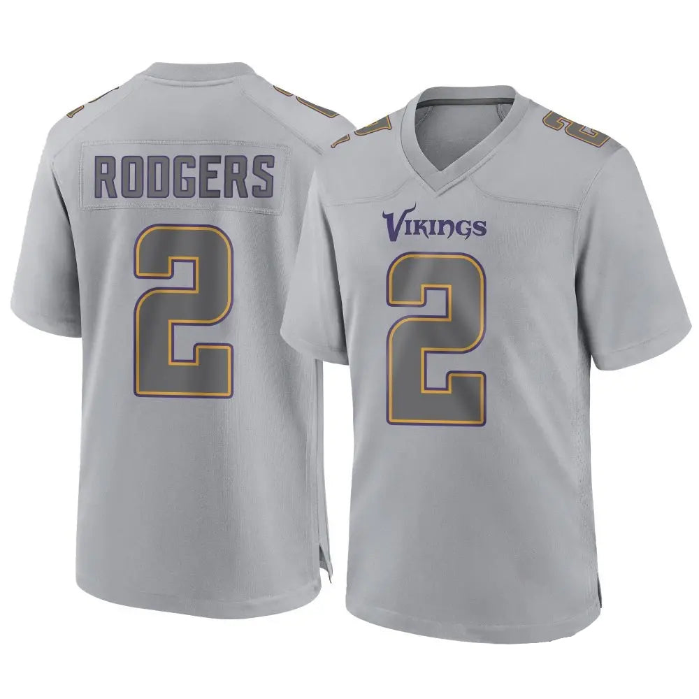 MN.Vikings #2 Isaiah Rodgers Player Gray Fashion Suture Football Jerseys