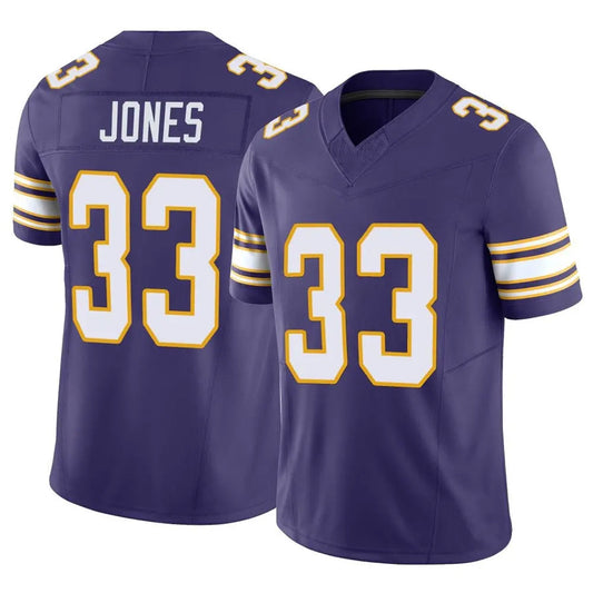 MN.Vikings #33 Aaron Jones Player Purple Classic Vapor F.U.S.E. Limited Football Jerseys