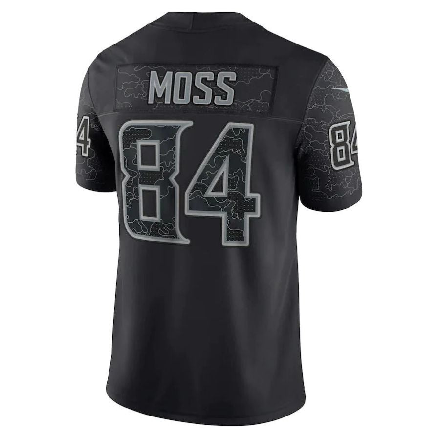 MN.Vikings #84 Randy Moss Black Retired Player RFLCTV Limited Player Jersey Stitched American Football Jerseys