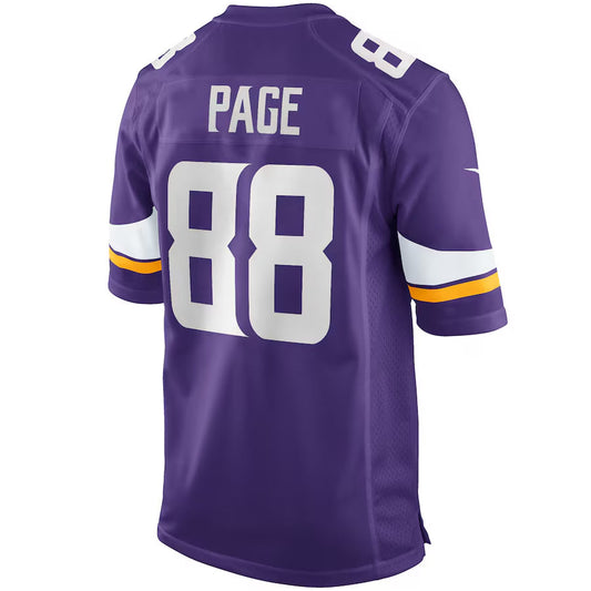 MN.Vikings #88 Alan Page Player Purple Home Game Football Jerseys