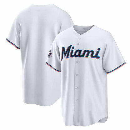 Miami Marlins 2025 All-Star Game Home Replica Jersey - White Stitched Baseball Jersey