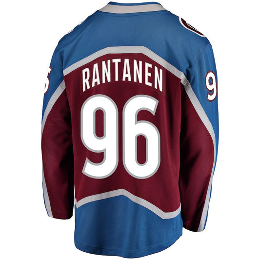 C.Avalanche #96 Mikko Rantanen Fanatics Branded Home Premier Breakaway Player Jersey  Burgundy Stitched American Hockey Jerseys