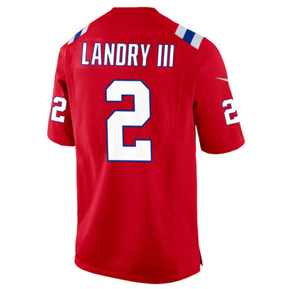 NE.Patriots #2 Harold Landry III Player Red Home Game Football Jerseys