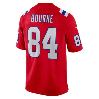 #84 Kendrick Bourne Player NE.Patriots Red Game Football Jerseys