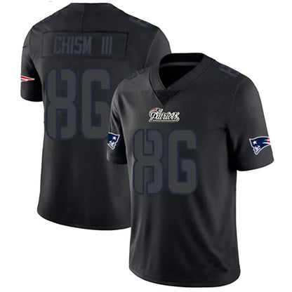 NE.Patriots #86 Efton Chism III Player Limited Black Impact Football Jerseys
