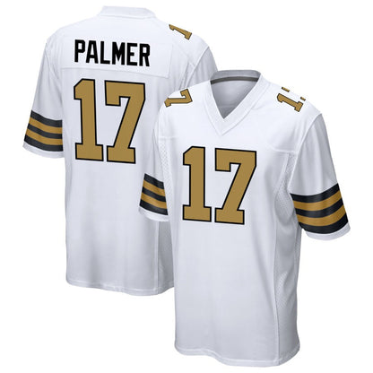 NO.Saints #17 Trey Palmer Player White Alternate Game Football Jerseys
