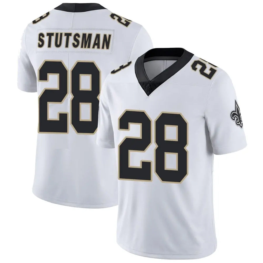NO.Saints #28 Danny Stutsman Player White Vapor F.U.S.E. Limited Football Jerseys