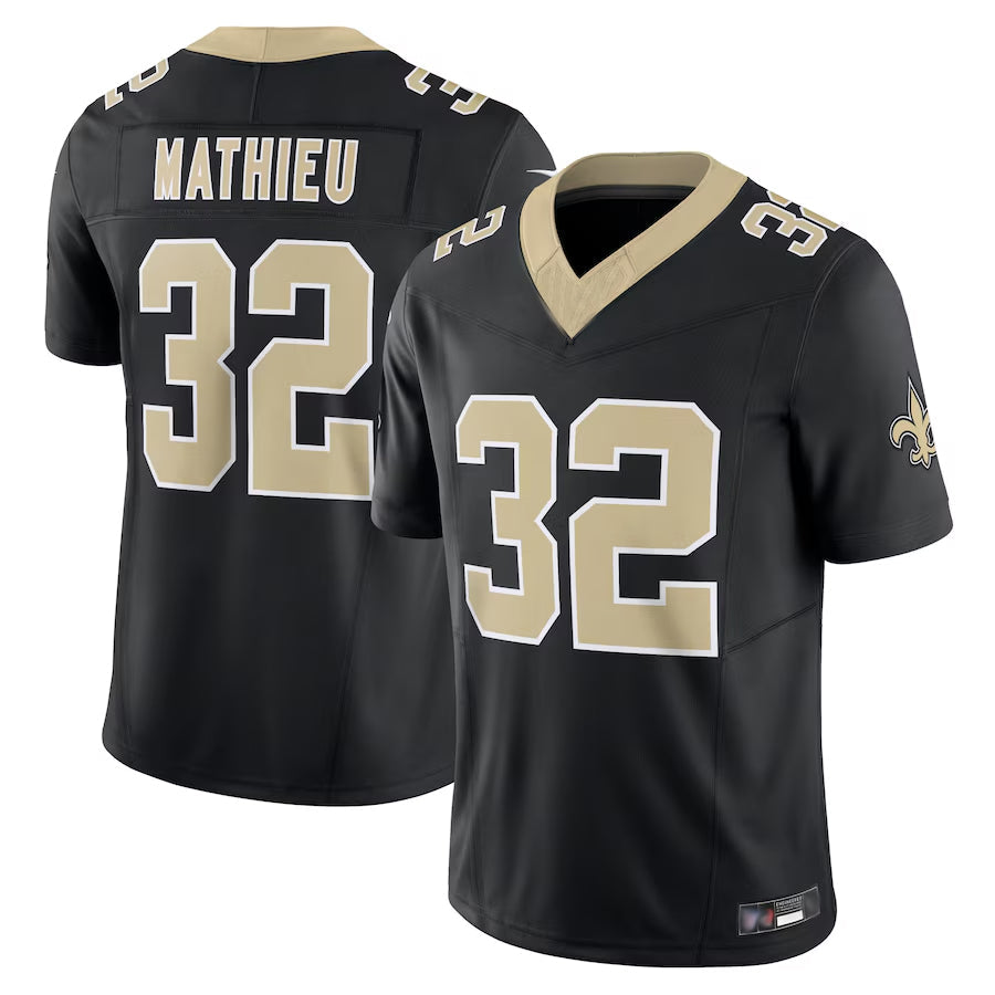 NO.Saints #32 Tyrann Mathieu Player Black Vapor F.U.S.E. Limited Football Jerseys
