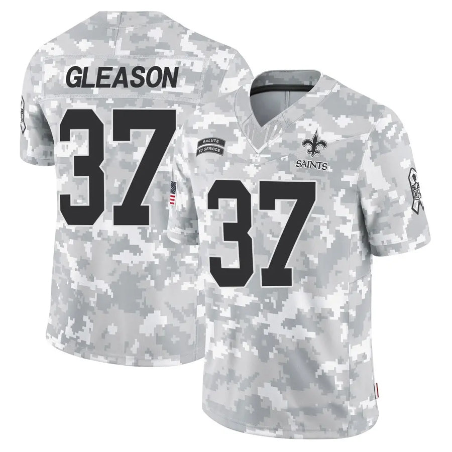 NO.Saints #37 Steve Gleason Player Arctic Camo Salute to Service Limited Football Jerseys