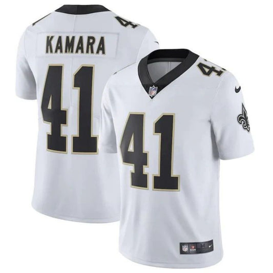 NO.Saints #41 Alvin Kamara White Vapor Untouchable Limited Football Jerseys