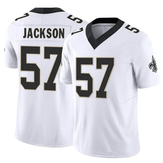 NO.Saints #57 Rickey Jackson Player White Vapor F.U.S.E. Limited Football Jerseys