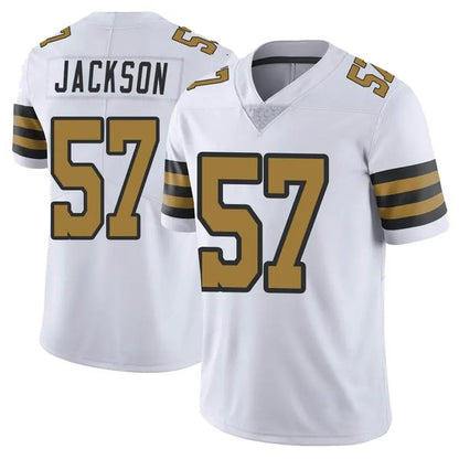 NO.Saints #57 Rickey Jackson Player White Vapor Limited Football Jerseys