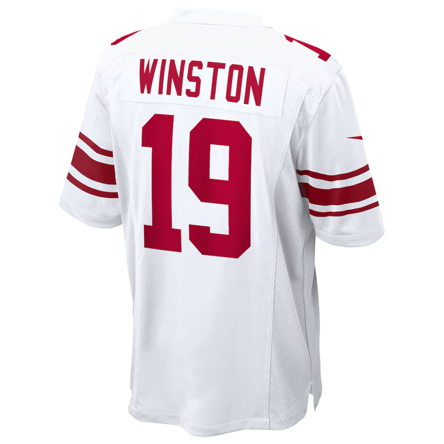 NY.Giants #19 Jameis Winston Player White Home Game Football Jerseys