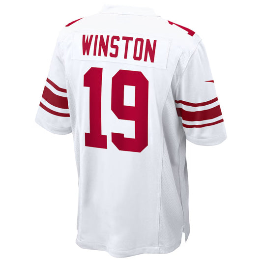 NY.Giants #19 Jameis Winston Player White Home Game Football Jerseys