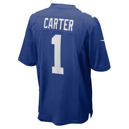 NY.Giants #1 Abdul Carter Royal 2025 Draft First Round Pick Game Stitched American Football Jerseys