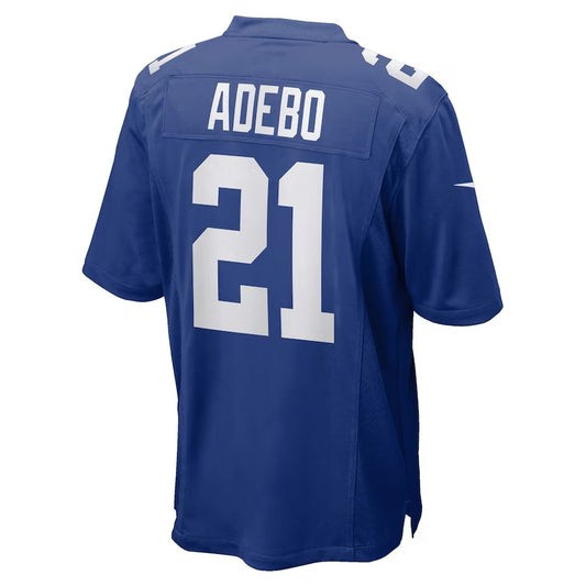 NY.Giants #21 Paulson Adebo Royal Team Game Stitched American Football Jerseys
