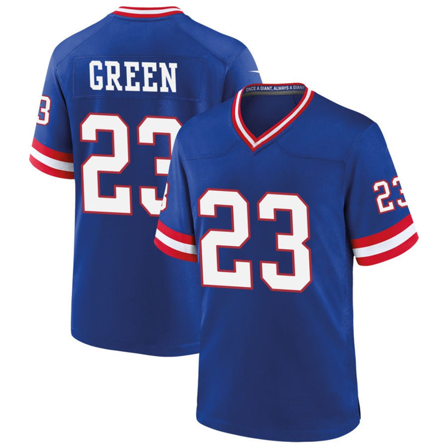 NY.Giants #23 Art Green Player Royal Classic Game Football Jerseys