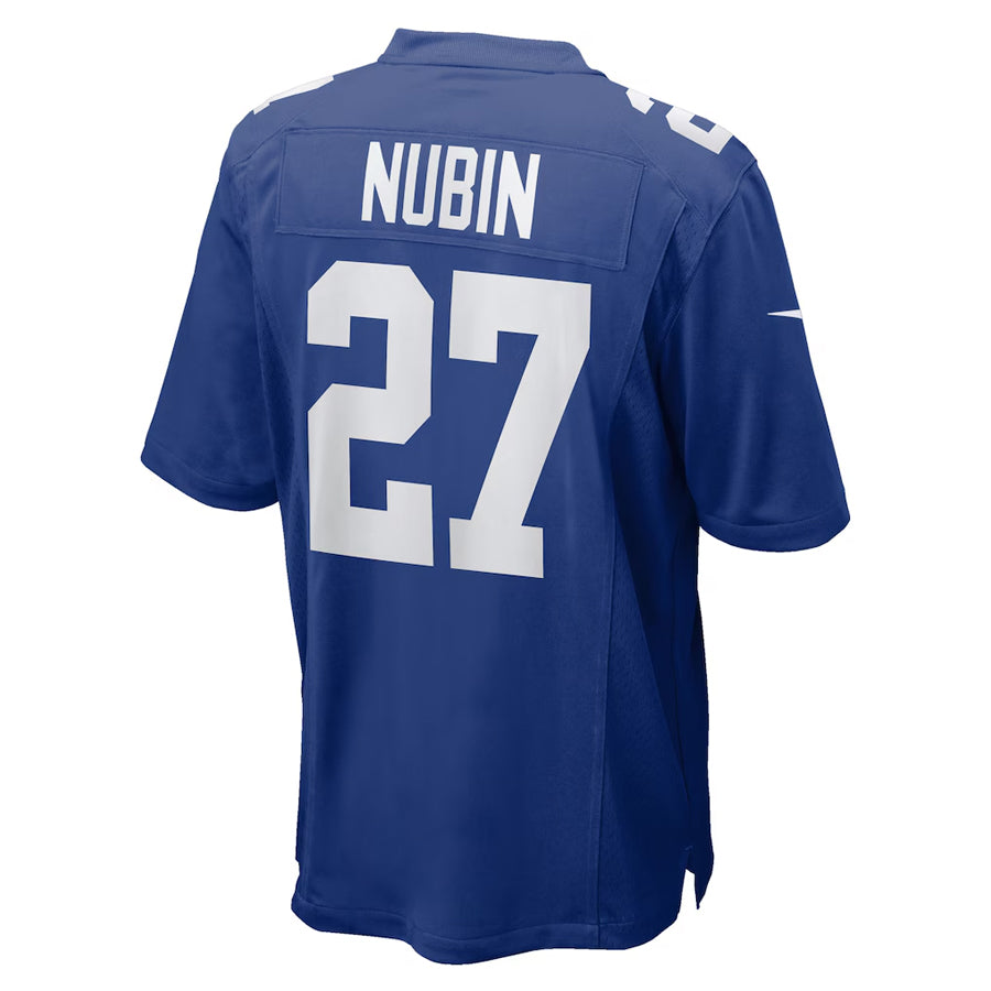 NY.Giants #27 Tyler Nubin Player Royal Game Football Jerseys