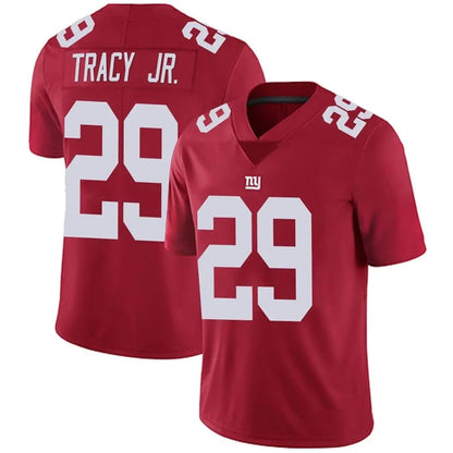 NY.Giants #29 Tyrone Tracy Jr. Player Red Vapor Limited Football Jerseys