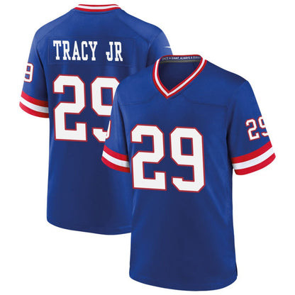 NY.Giants #29 Tyrone Tracy Jr. Player Royal Classic Game Football Jerseys