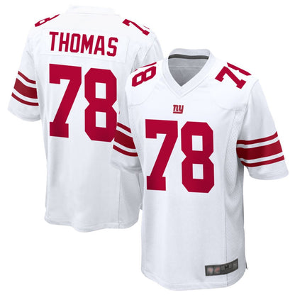 NY.Giants #78 Andrew Thomas Player White Game Football Jerseys
