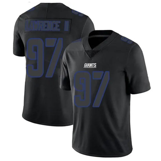 NY.Giants #97 Dexter Lawrence II Player Limited Black Impact Football Jerseys