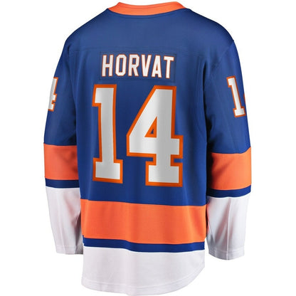 NY.Islanders #14 Bo Horvat Fanatics Home Breakaway Jersey -Blue Stitched American Hockey Jerseys