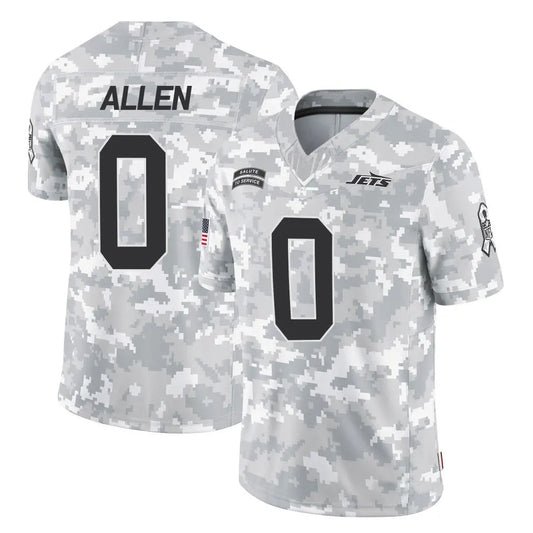 NY.Jets #0 Braelon Allen Player Arctic Camo Salute to Service Limited Football Jerseys