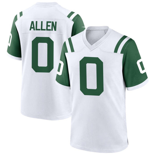 NY.Jets #0 Braelon Allen Player White Classic Alternate Game Football Jerseys