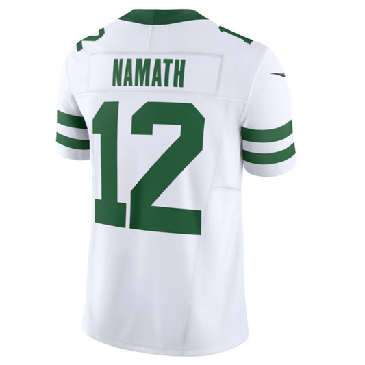 #12 Joe Namath Player NY.Jets White Vapor F.U.S.E. Limited Football Jerseys