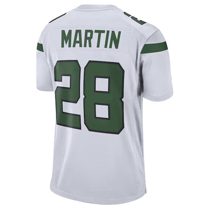 NY.Jets #28 Curtis Martin Player White Game Football Jerseys