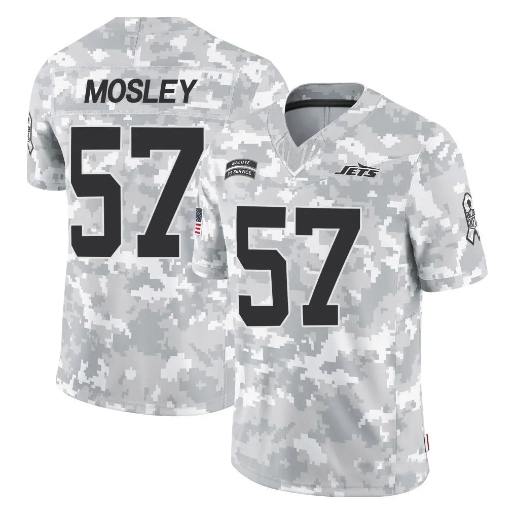 NY.Jets #57 C.J. Mosley Player Arctic Camo Salute to Service Limited Football Jerseys