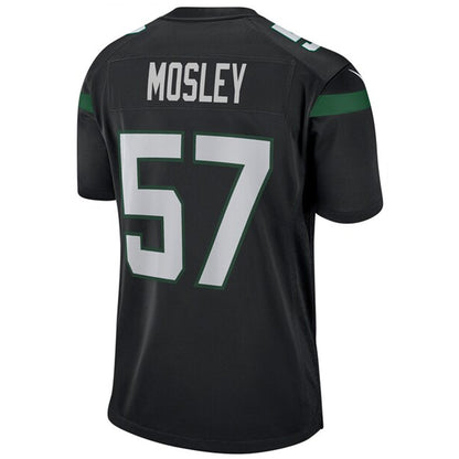 NY.Jets #57 C.J. Mosley Player Black Game Football Jerseys