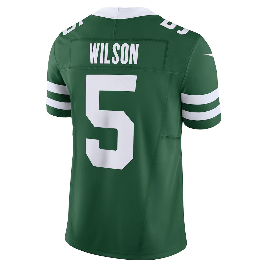 NY.Jets #5 Garrett Wilson Player Green Vapor F.U.S.E. Limited Football Jerseys