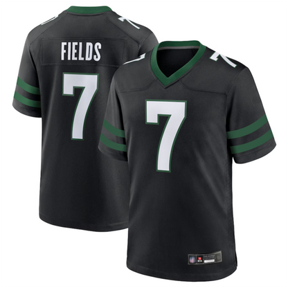 NY.Jets #7 Justin Fields Player Black Replica Limited Football Jerseys