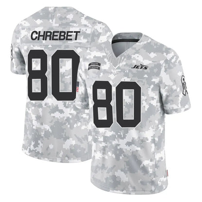 NY.Jets #80 Wayne Chrebet Player Arctic Camo Salute to Service Limited Football Jerseys